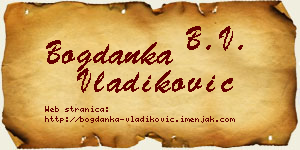 Bogdanka Vladiković vizit kartica